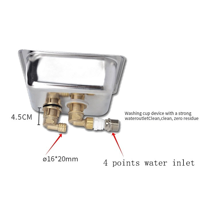 自動高壓嵌入式不銹鋼吧台洗杯器