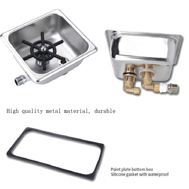 自動高壓嵌入式不銹鋼吧台洗杯器