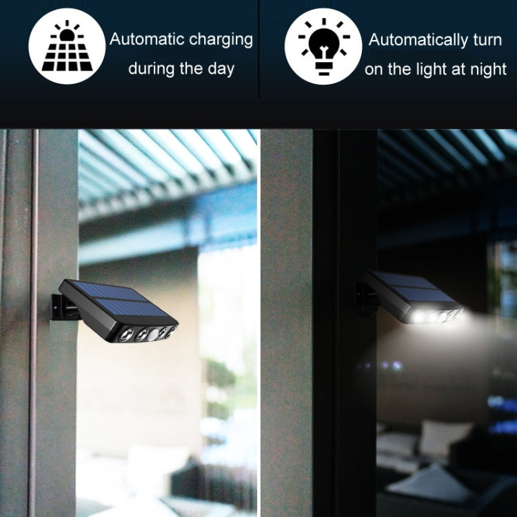 帶地插免布線紅外感應防水太陽能照明壁燈