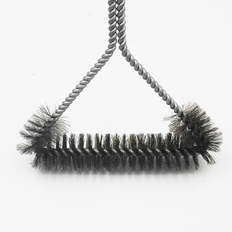 12英寸 燒烤爐燒烤刷不銹鋼絲刷毛清潔刷帶手柄