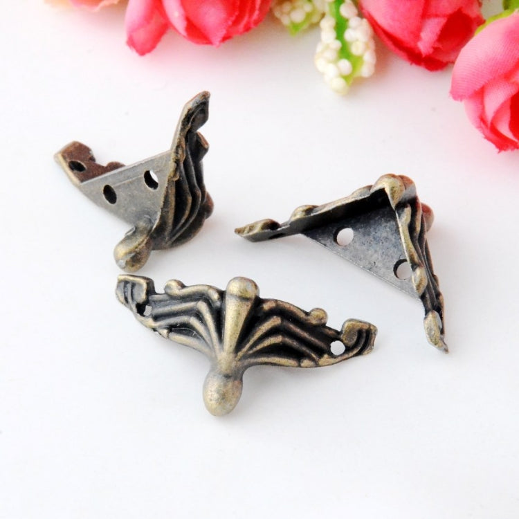 10 PCS 古董青銅首飾禮品盒木箱裝飾腳腿角保護墊