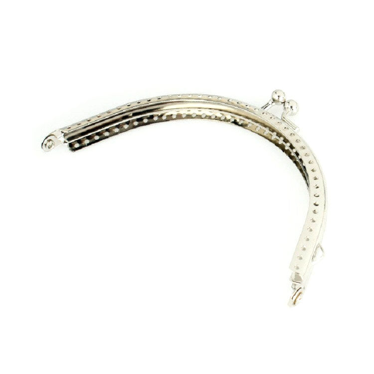 Handmade Vintage Embossed Square Semi-circular Coin Purse Handbag Handle