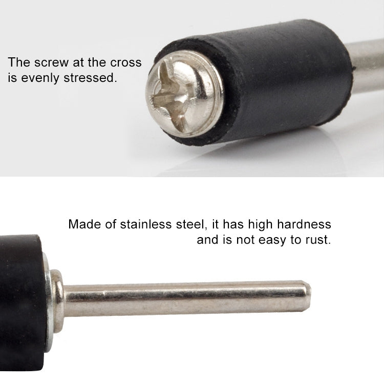 6個賣 橡膠輪連接桿砂紙圈固定桿，不包含砂紙圈