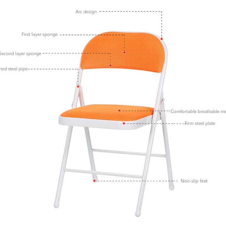 便攜式摺疊金屬會議椅辦公電腦椅休閑家用戶外椅