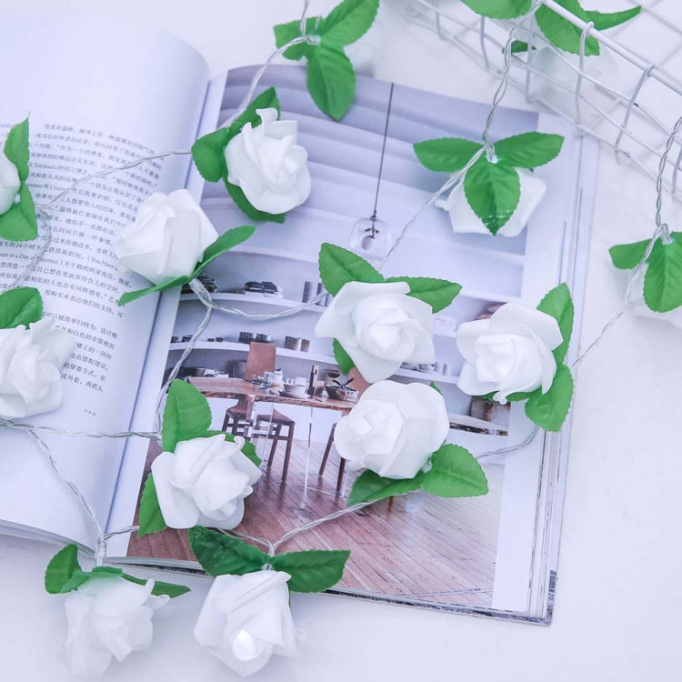 玫瑰花串童話婚禮家居生日派對花環裝飾 電池供電