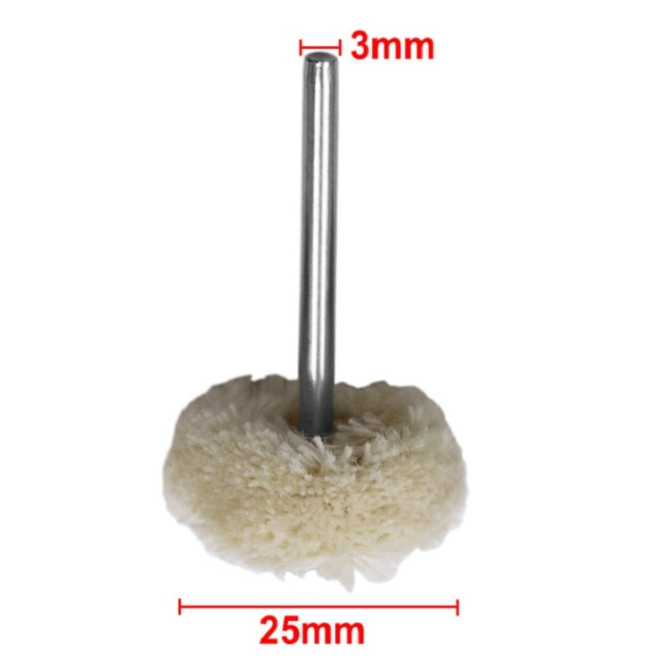 10個/套 羊毛打磨頭羊毛拋光輪電磨配件