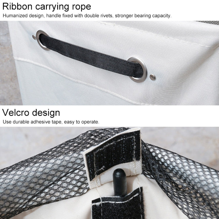 牛津布防水臟衣服可摺疊儲物籃 浴室臟衣籃帶輪