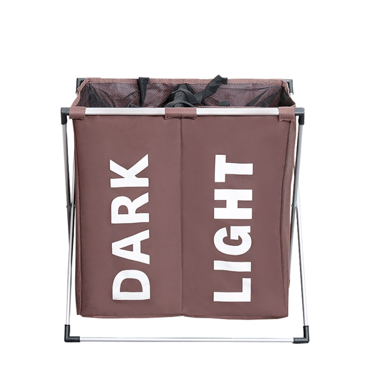 兩格牛津布洗衣籃 臟衣服防水收納可摺疊籃 浴室臟衣籃