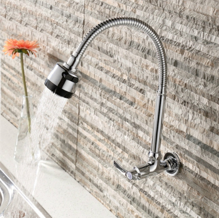 廚房水龍頭冷熱防濺頭洗菜盆水槽萬向可旋轉水龍頭全銅接頭