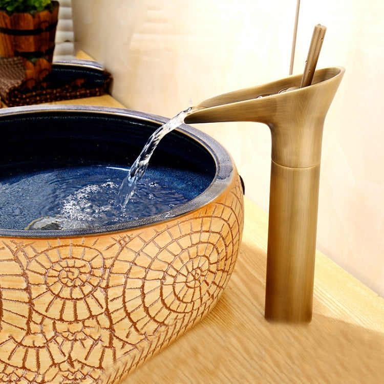 浴室水龍頭 臉盆大瀑布冷熱龍頭