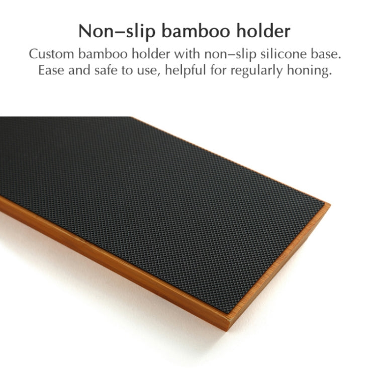 1000/6000紅白磨刀石雙面竹底座套裝