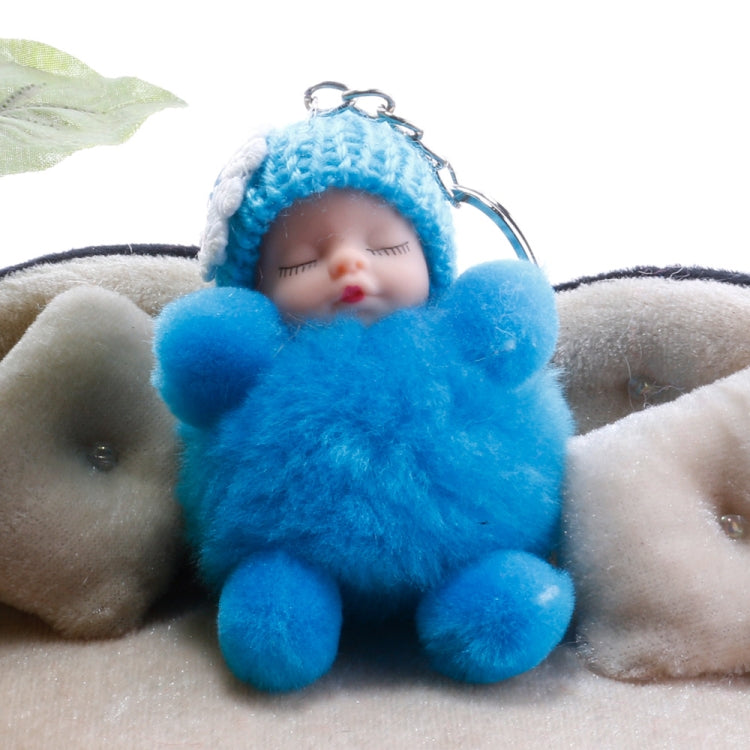 睡覺嬰兒娃娃球鑰匙鏈汽車鑰匙圈魅力鑰匙扣