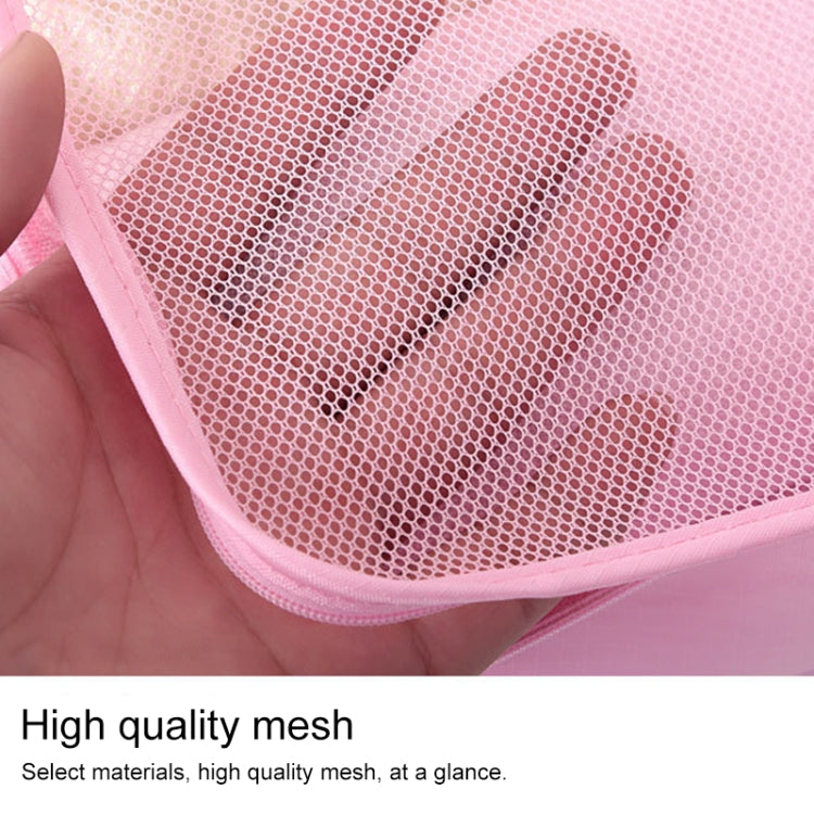 6件/套 旅行袋 衣服行李收納袋 高容量網狀包裝袋