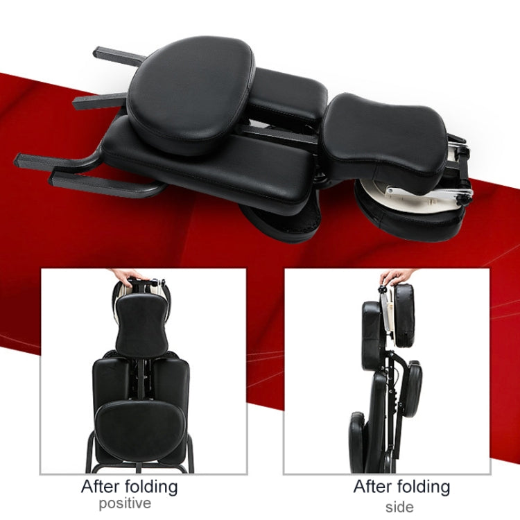 便攜式摺疊可調按摩椅紋身刮刮椅美容床 帶扶手