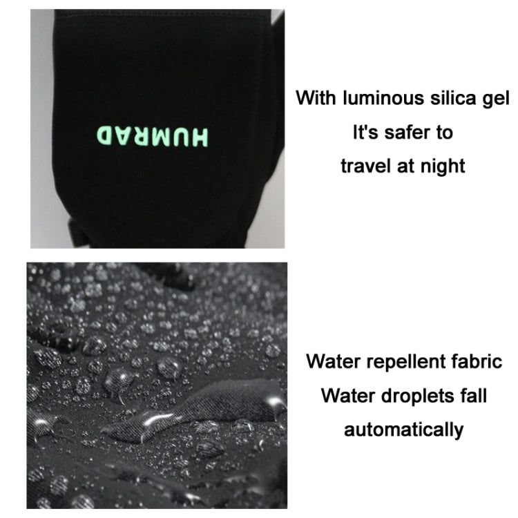 HUMRAO 戶外運動滑雪騎行冬季半指翻蓋保暖手套