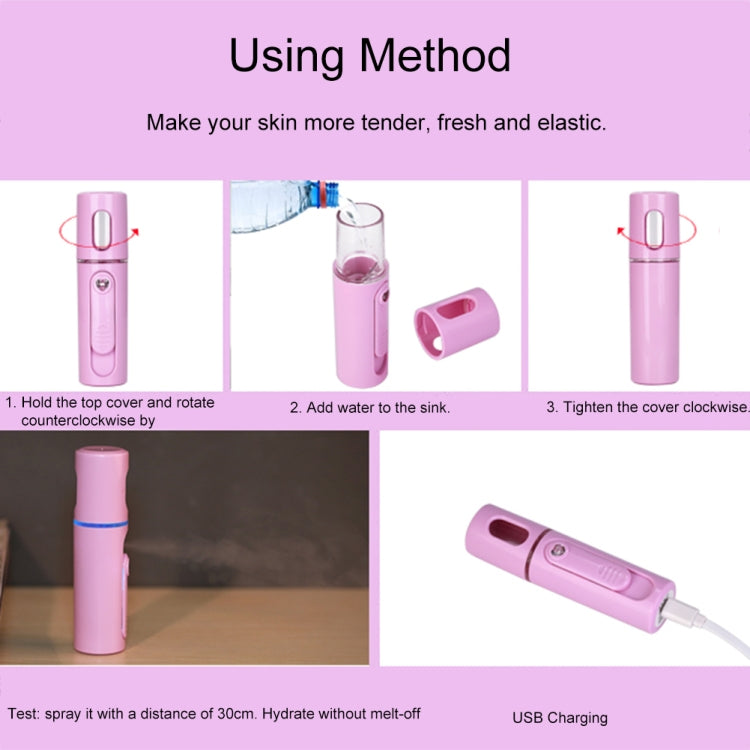 迷你USB充電式納米手持蒸臉儀保濕噴霧儀