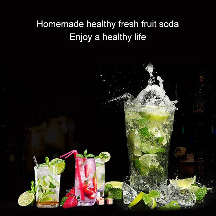 手動蘇打虹吸式CO2分配器水泡發生器冷飲雞尾酒蘇打機 鋁製DIY蘇打水機 容量：1L