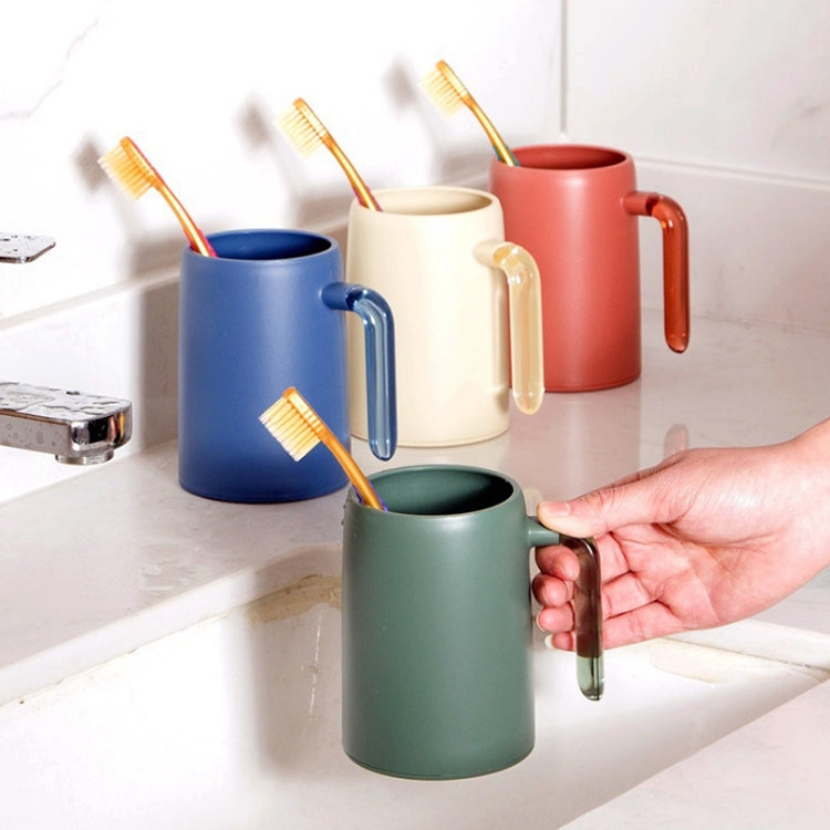 家用洗漱杯便攜式透明手柄漱口杯