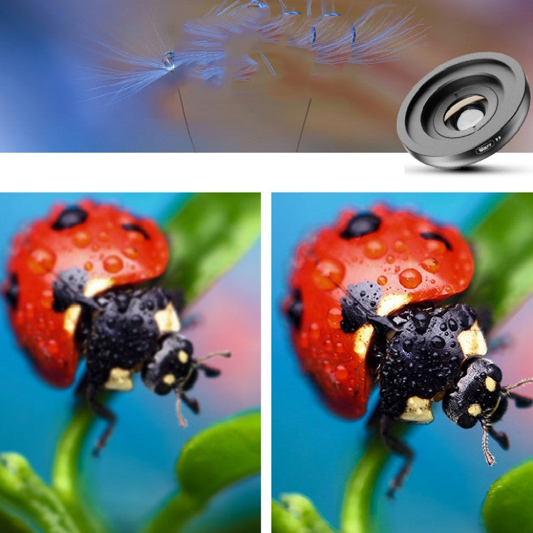 APEXEL APL-HD52IN1WM 二合一 無畸變高清120度廣角+10X微距通用單反外置手機鏡頭套裝