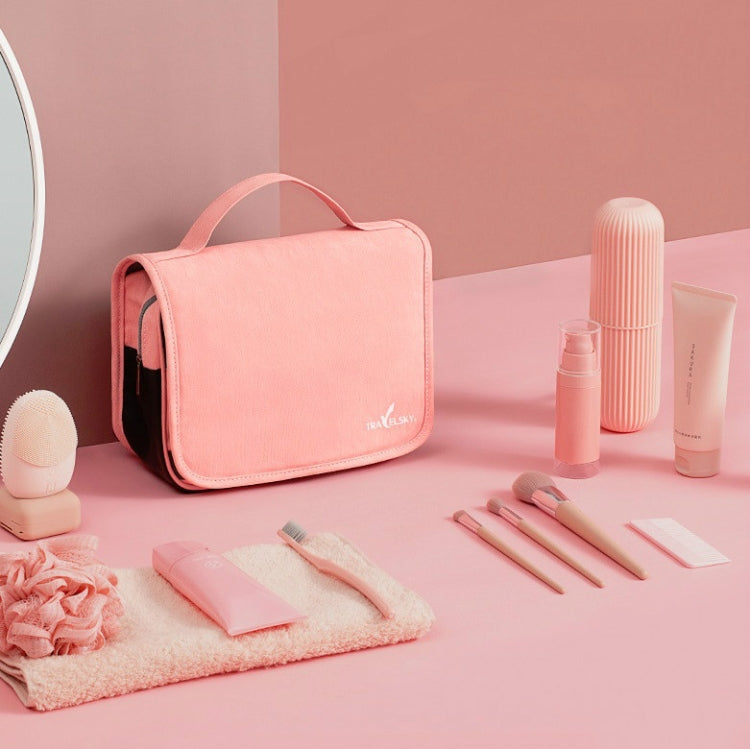 信天游 旅行收納防水PU化妝包多功能摺疊大容量洗漱包