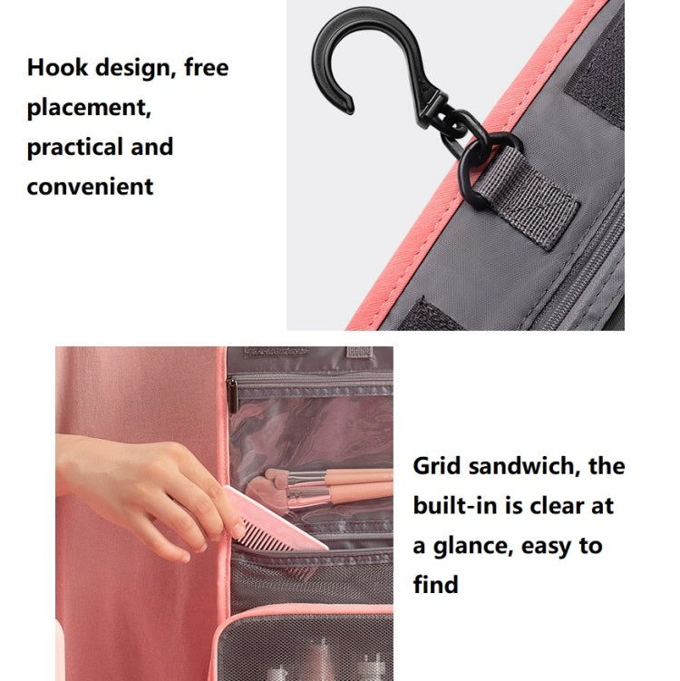 信天游 旅行收納防水PU化妝包多功能摺疊大容量洗漱包