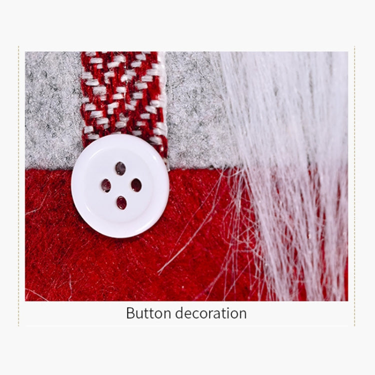 聖誕節裝飾用品 條紋帽森林老人側抱窗帘門帘扣