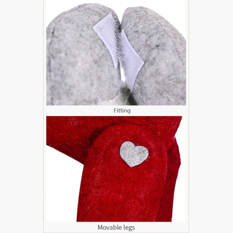 聖誕節裝飾用品 條紋帽森林老人側抱窗帘門帘扣