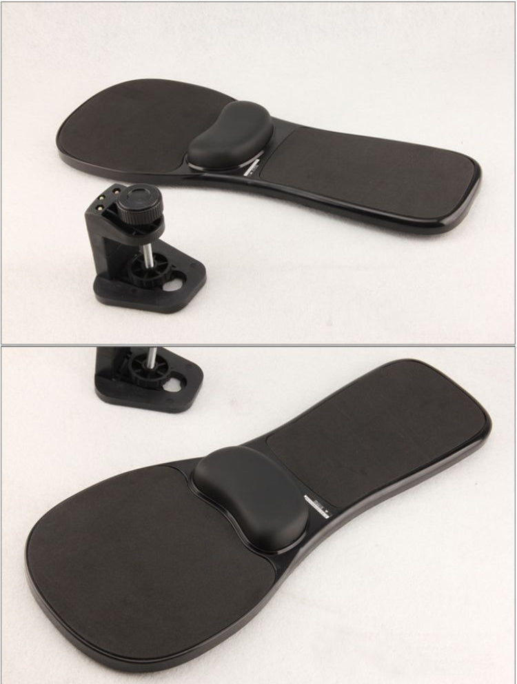 筆記本電腦鼠標托盤肘墊手腕托板支持安裝在桌子和椅子上