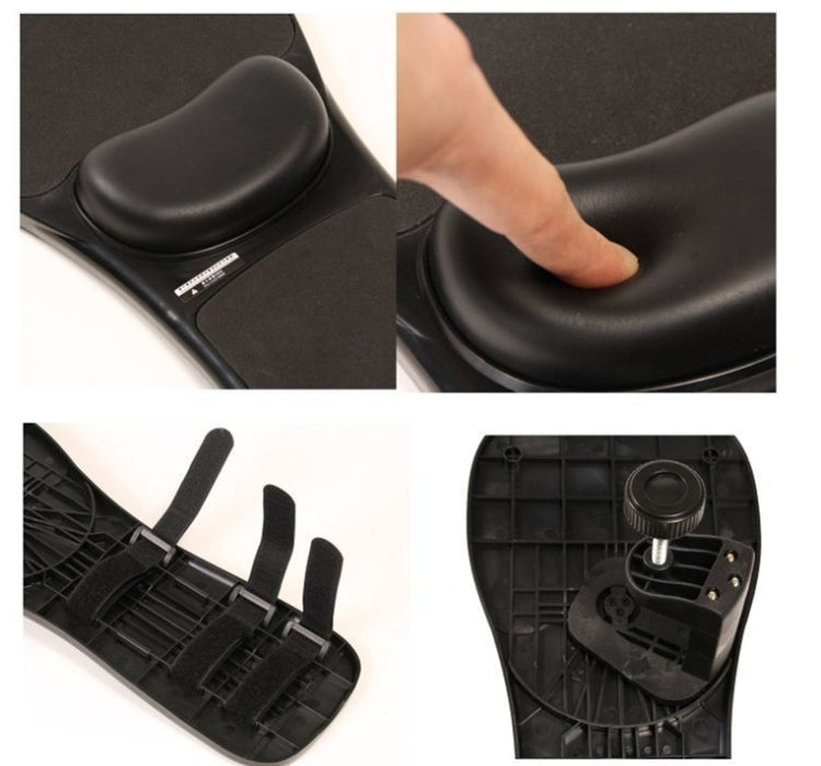 筆記本電腦鼠標托盤肘墊手腕托板支持安裝在桌子和椅子上