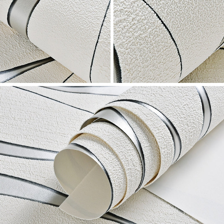 簡約3D立體水波紋無紡布牆紙