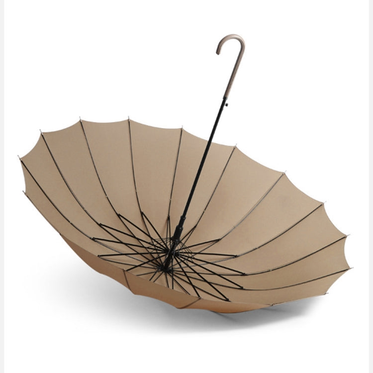 雙人用長柄直桿傘16骨加大晴雨傘