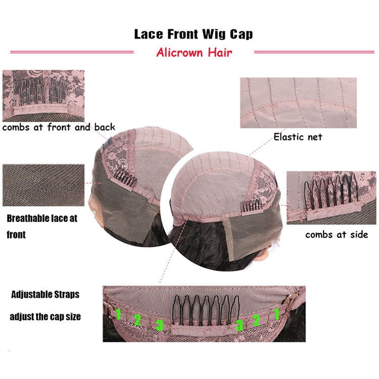 前蕾絲網女士長直發假髮