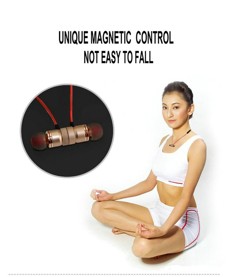 MoreBlue S07無線藍牙耳機金屬磁性立體聲低音耳機無繩運動耳機耳塞帶麥克風