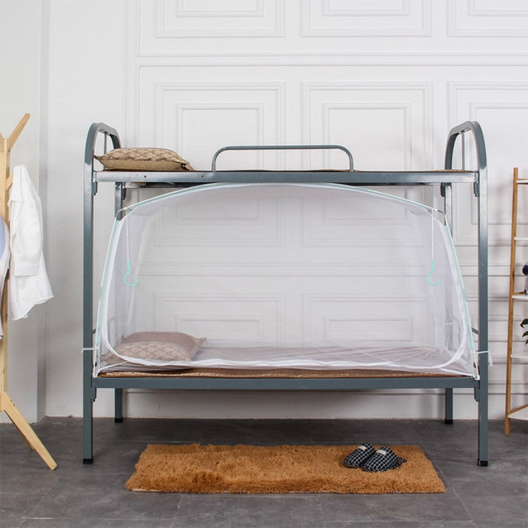 學生宿舍單人床拉鏈方頂加密全底蚊帳