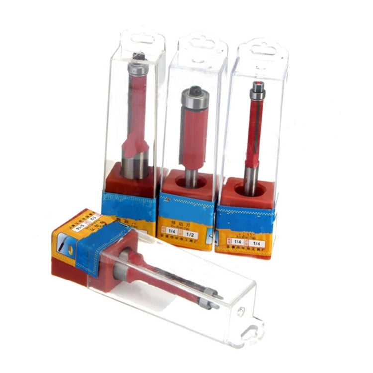 1件套沖洗修剪路由器鑽頭1/4''柄木工沖洗修剪