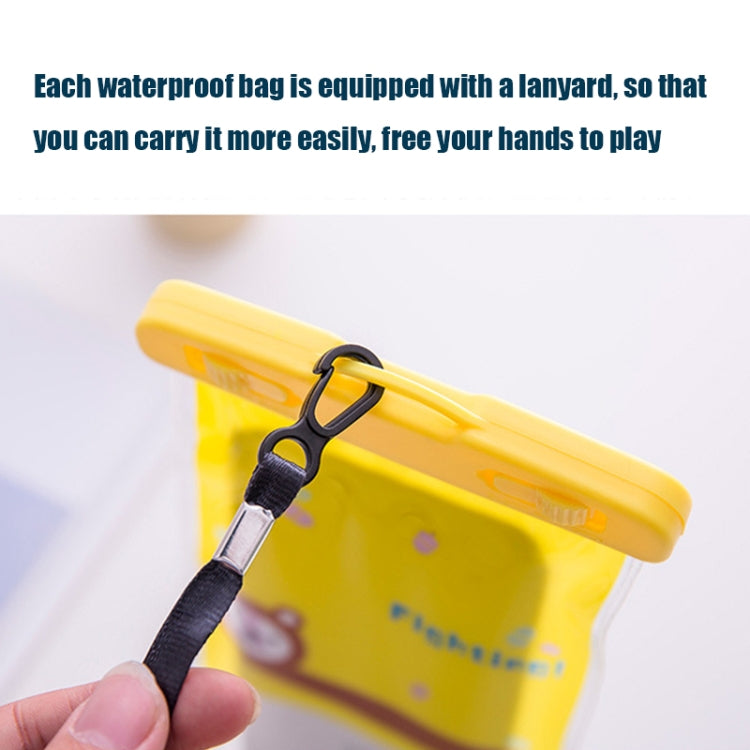 10個一賣 大號戶外拍照透明防水卡通手機袋