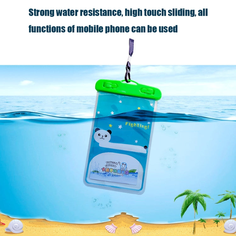 10個一賣 大號戶外拍照透明防水卡通手機袋