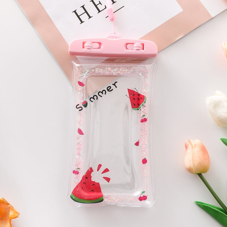Cartoon Transparent Swimming Inflatable Air Bag Floating Mobile Phone Waterproof Bag, Random Color Delivery