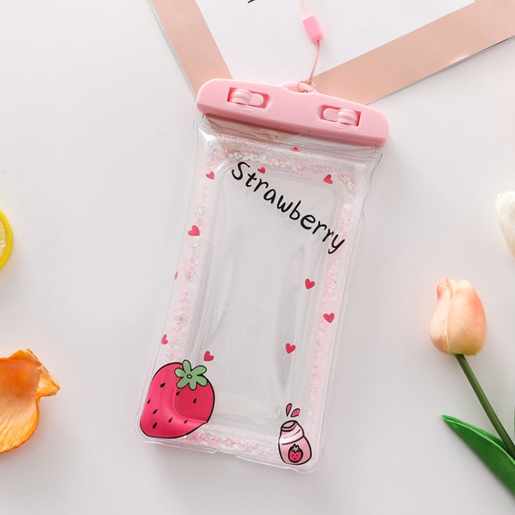 Cartoon Transparent Swimming Inflatable Air Bag Floating Mobile Phone Waterproof Bag, Random Color Delivery