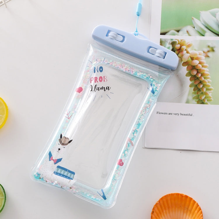 Cartoon Transparent Swimming Inflatable Air Bag Floating Mobile Phone Waterproof Bag, Random Color Delivery
