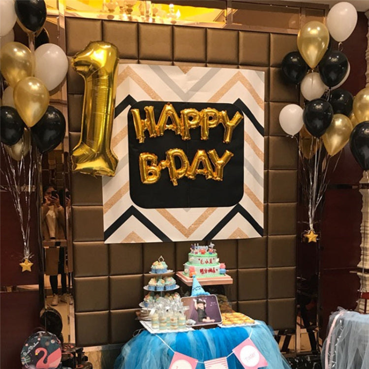 45個/批 12英寸珍珠乳膠氣球生日婚禮派對裝飾用品 帶綵帶