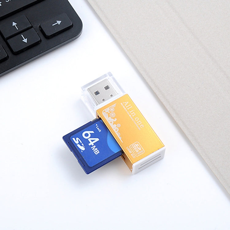 多合一內存SD卡讀卡器適用於Memory Stick Pro Duo Micro SD，TF，M2，MMC，SDHC MS卡