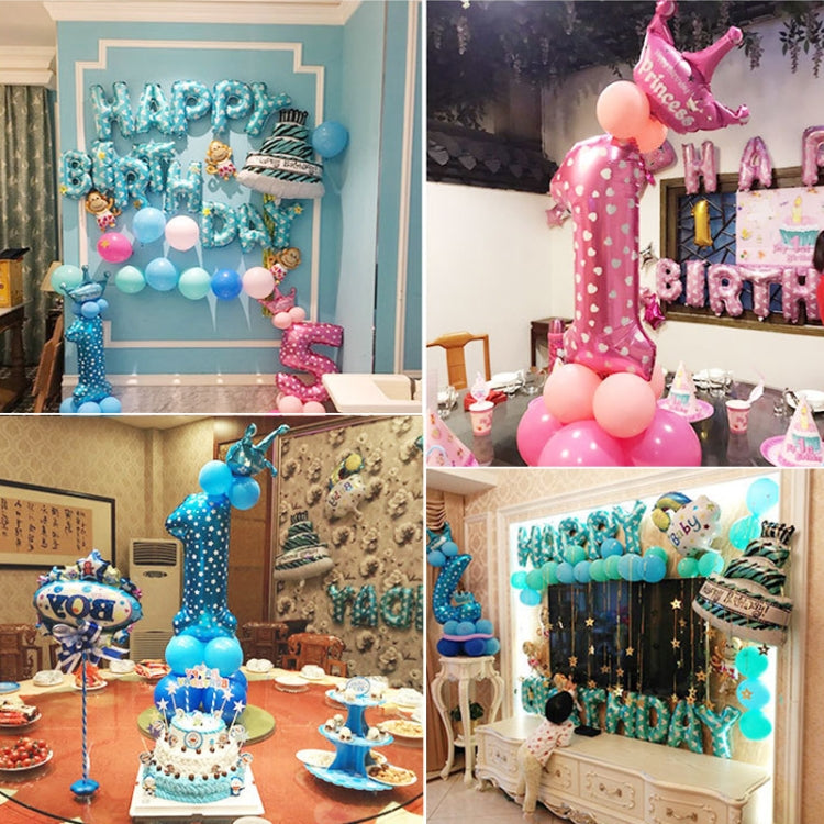 数字箔氣球裝飾生日快樂裝飾