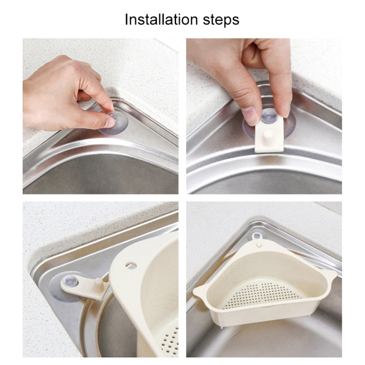 廚房蔬菜置物架 家用洗碗池瀝水架 三角收納架掛架免打孔托盤掛籃筐