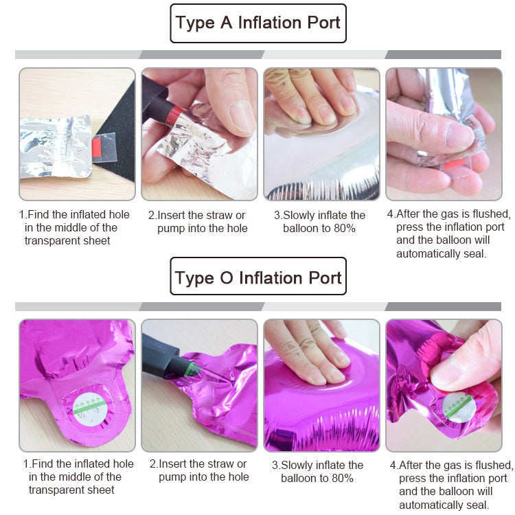 5pcs 16英寸数字鋁箔氣球生日快樂派對婚禮氣球