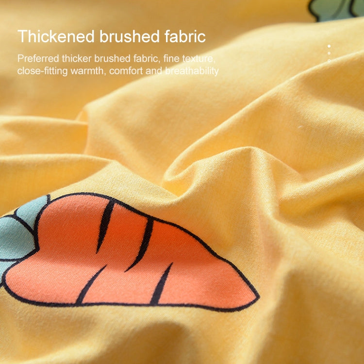 簡約純棉磨毛床上四件套被套床單枕套