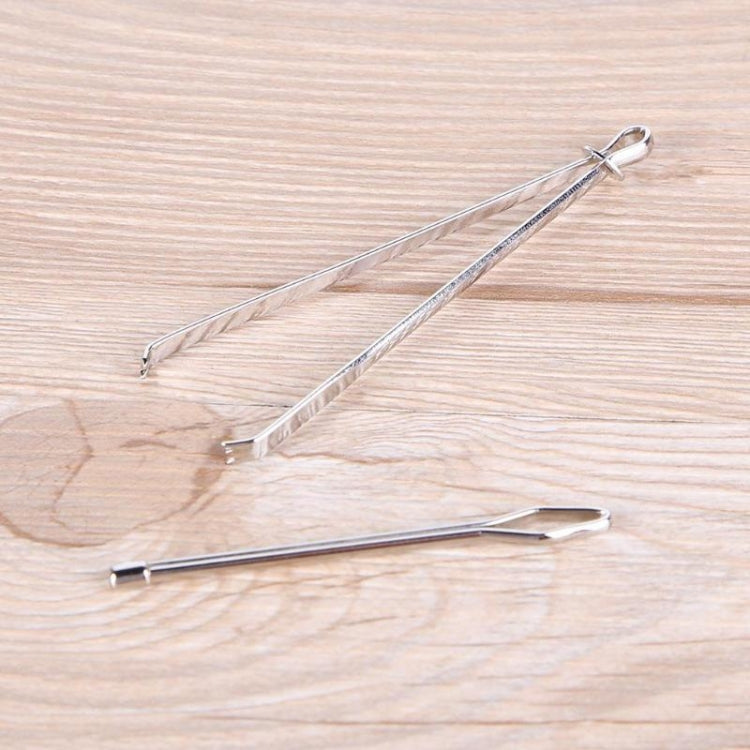 2套一賣 不銹鋼夾子彈性穿繩引導器編織工具