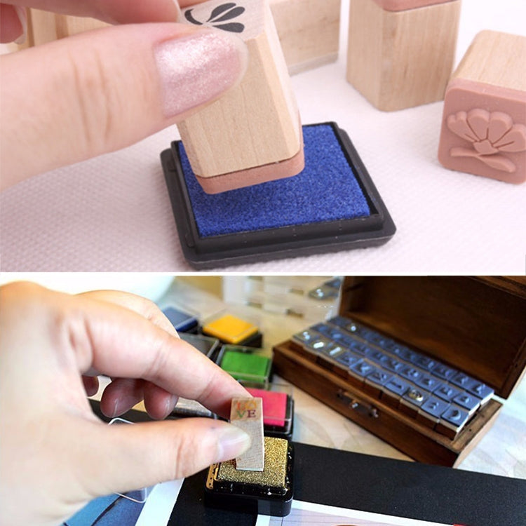 2件一賣 創意彩色印泥印台 尺寸：4x4cm