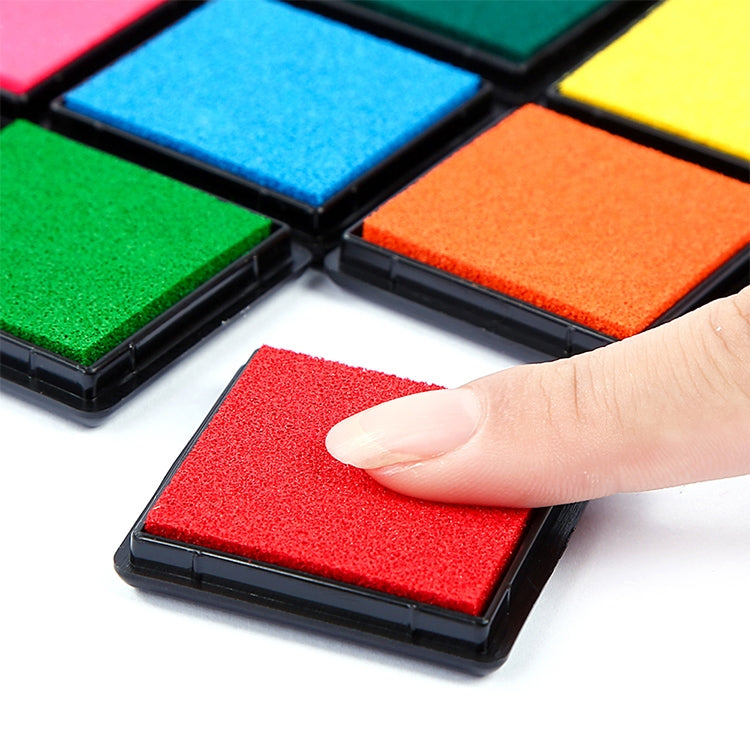 2件一賣 創意彩色印泥印台 尺寸：4x4cm