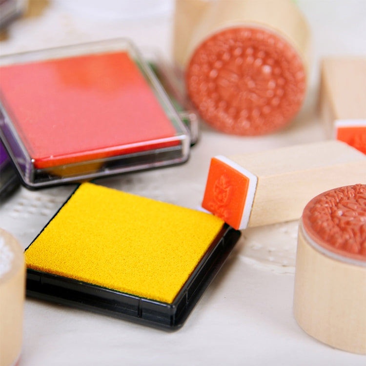 2件一賣 創意彩色印泥印台 尺寸：4x4cm